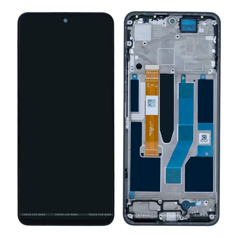 Lcd Display Combo Folder with Frame for Realme 10 Pro 5G Black