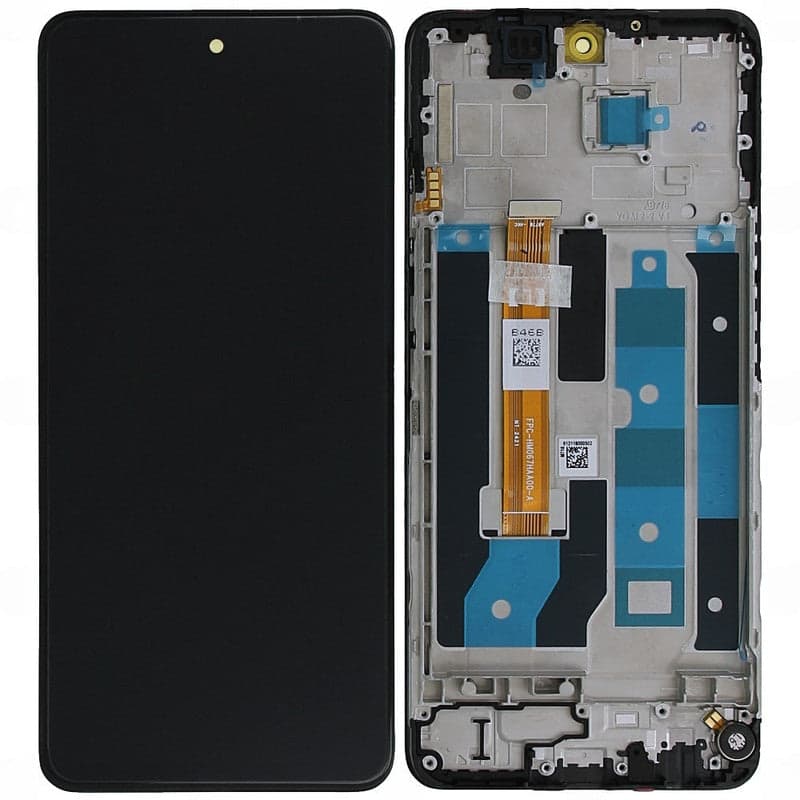 Lcd Display Combo Folder with Frame for Realme 12X 5G Black