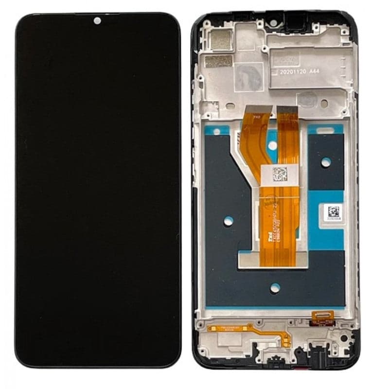 Lcd Display Combo Folder with Frame for Realme C11 2021 Black
