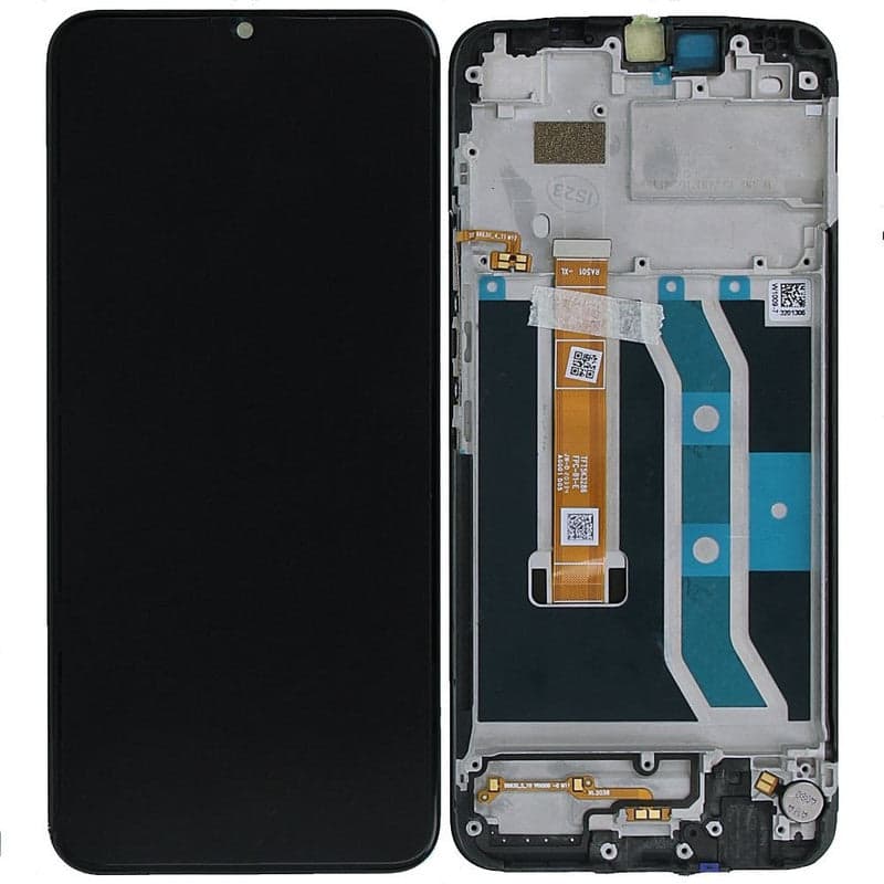 Lcd Display Combo Folder with Frame for Realme C12 Black