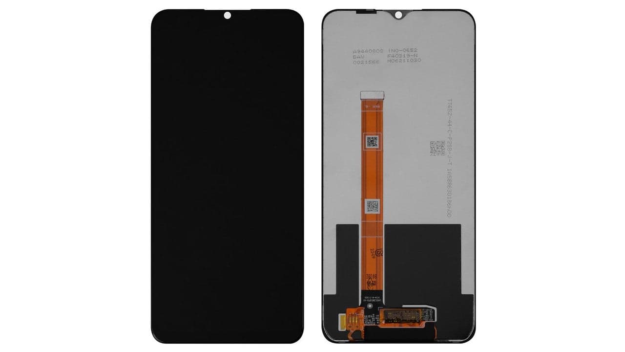 Lcd Display Combo Folder for Realme C21Y Black