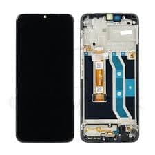 Lcd Display Combo Folder with Frame for Realme C21Y Black