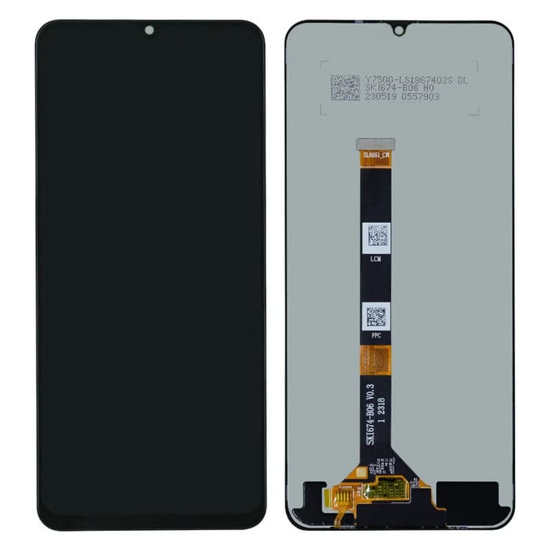 Lcd Display Combo Folder for Realme C61 Black