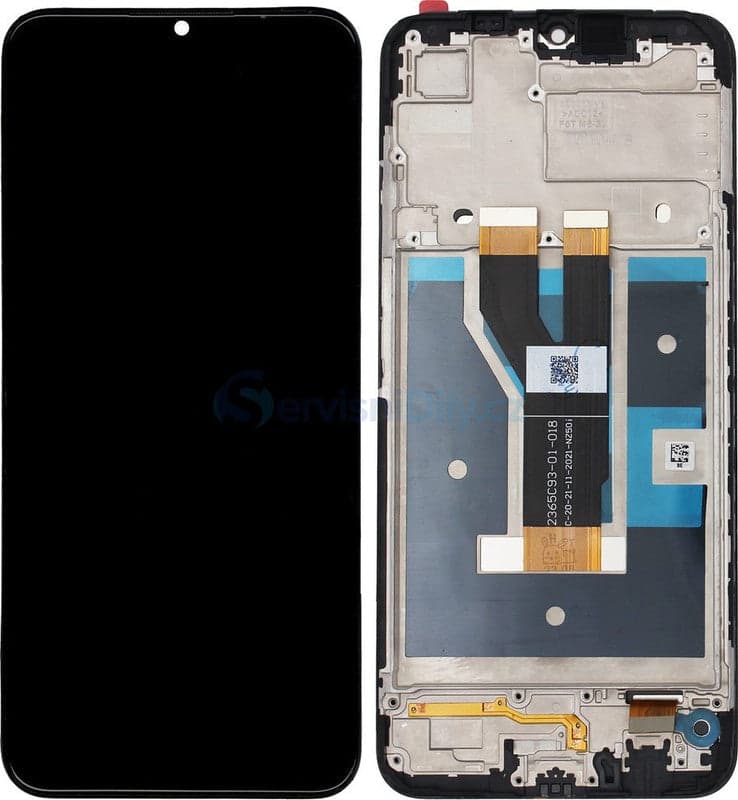 Lcd Display Combo Folder with Frame for Realme C61 Black
