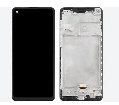 Lcd Display Folder Combo for Samsung Galaxy A21S (With Frame)