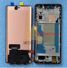 Lcd Display Combo Folder with Frame for Vivo V29 5G Black