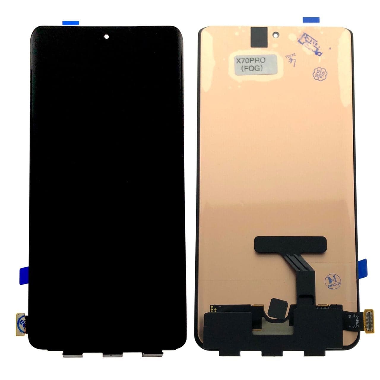 OLED Lcd Display Combo Folder for Vivo X70 Pro Black