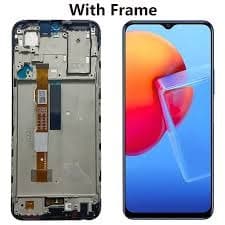 Lcd Display Combo Folder with Frame for Vivo Y51 2020 Black