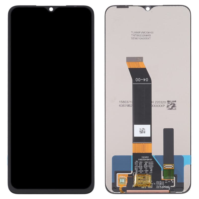LCD Display Folder Combo for Xiaomi Poco M4 Black thumbnail 2
