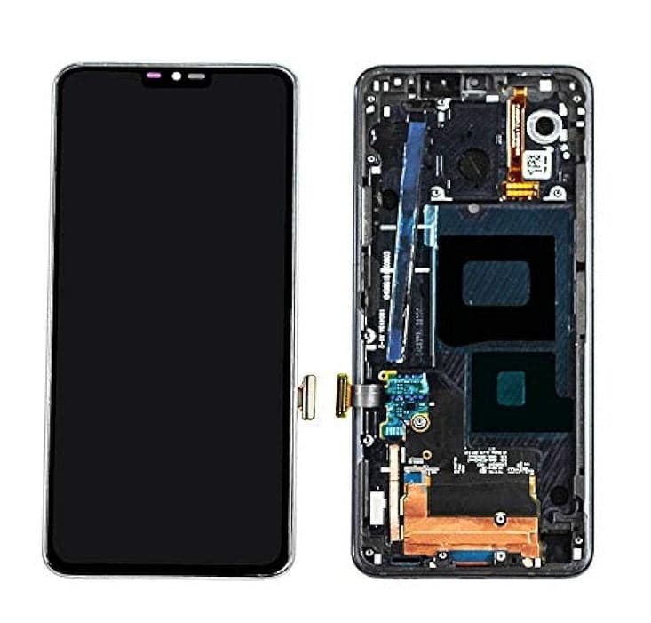 Lcd Display Combo Folder with Frame for LG G7 Plus Black