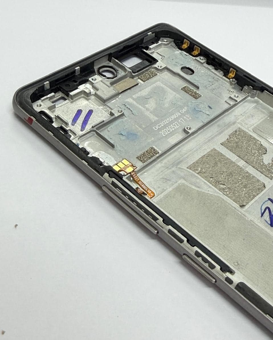 Lcd Frame Middle Chassis for Infinix Note 50s Silver thumbnail 2