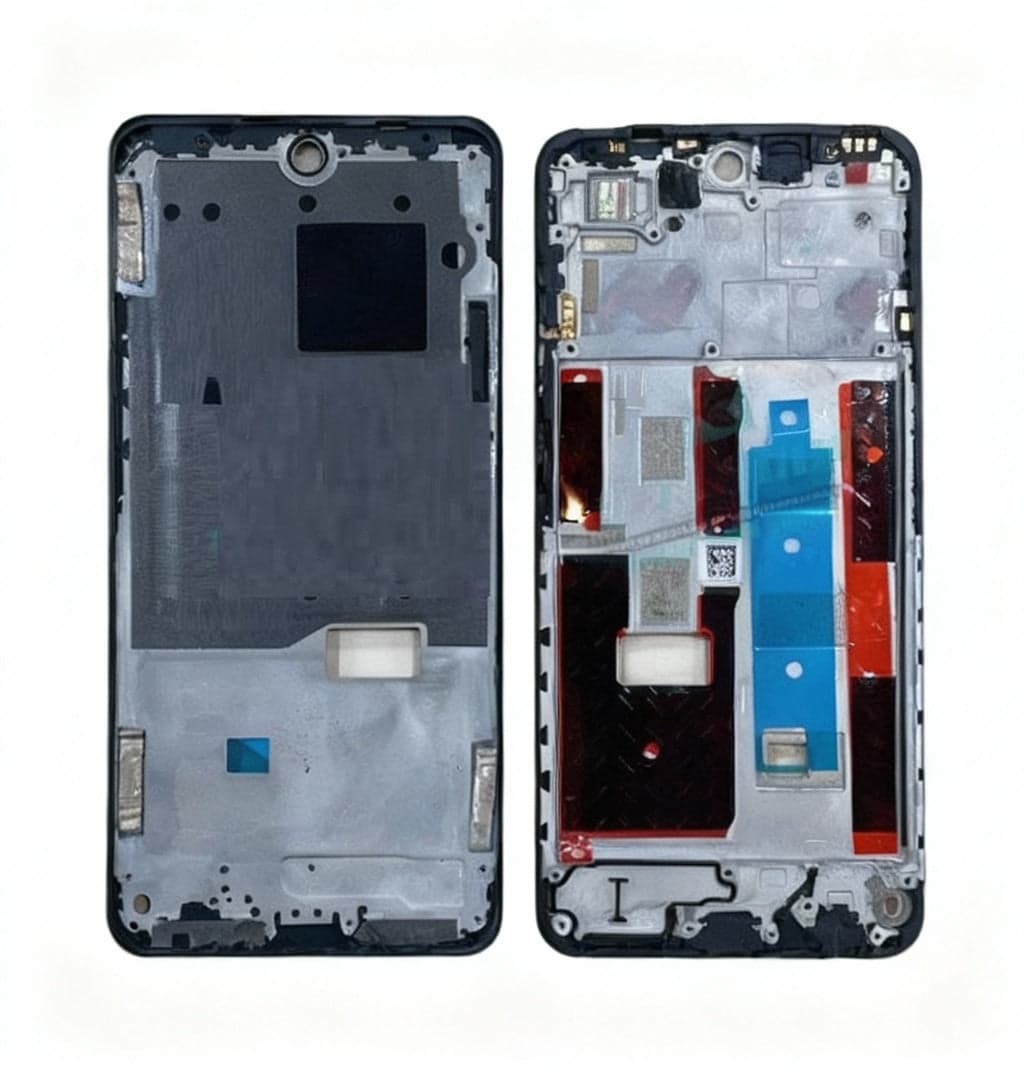 Lcd Frame Middle Chassis for Realme Narzo 80 lite Black thumbnail 4