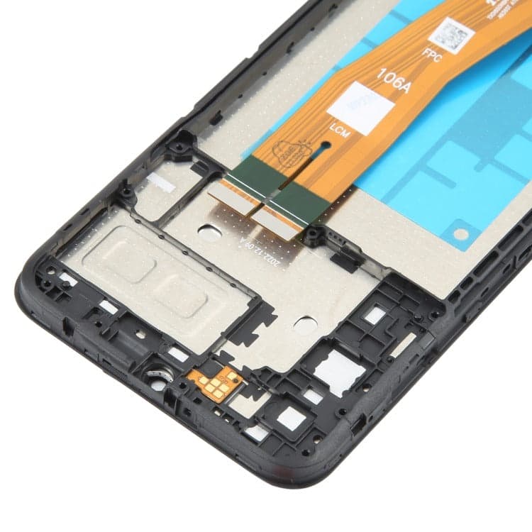 LCD Frame Middle Chassis for Samsung Galaxy A04e Black thumbnail 2