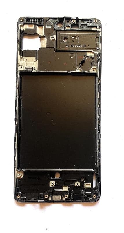 LCD Frame Middle Chassis for Samsung Galaxy A71 Black
