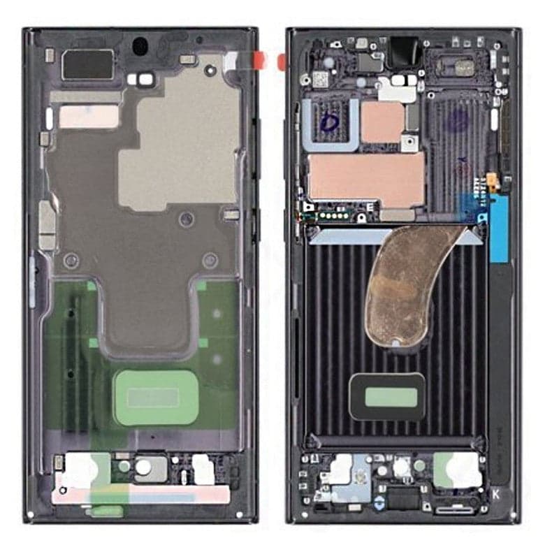 LCD Frame Middle Chassis for Samsung Galaxy S23 Ultra Black