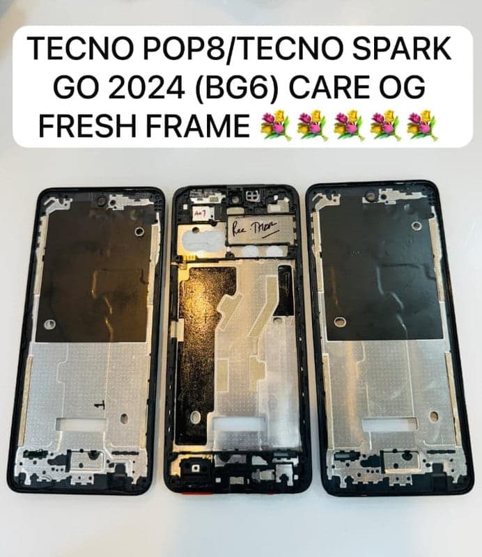 Lcd Frame Middle Chassis for Tecno Pop 8 BG6h BG6i Black