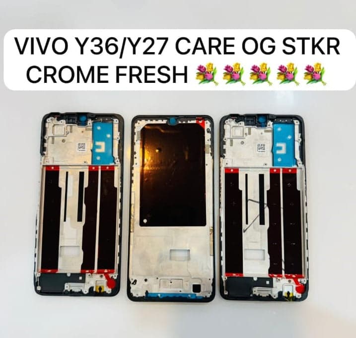 Lcd Frame Middle Chassis for Vivo Y27 Black
