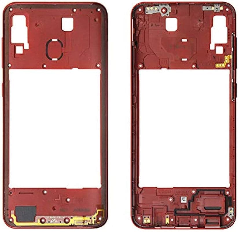 Middle Ring Outer Frame for Samsung Galaxy A30 Red