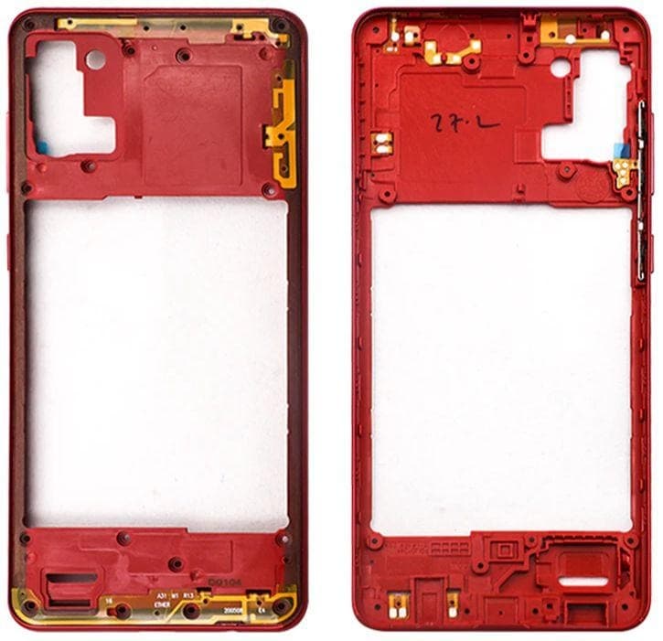 Middle Ring Outer Frame for Samsung Galaxy A31 Red