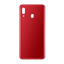 Mozomart Back Panel for Samsung Galaxy A20 Red