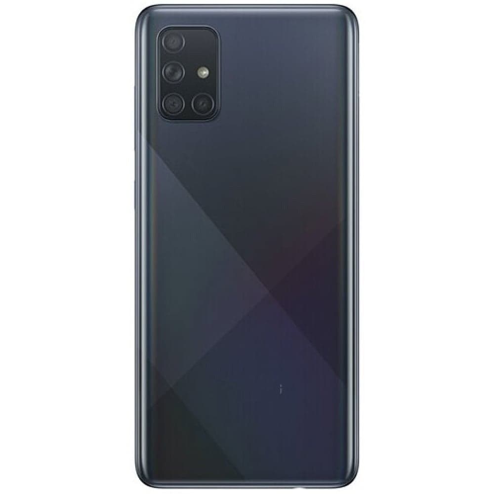 Back Panel with Middle Ring for Samsung Galaxy A71 Black