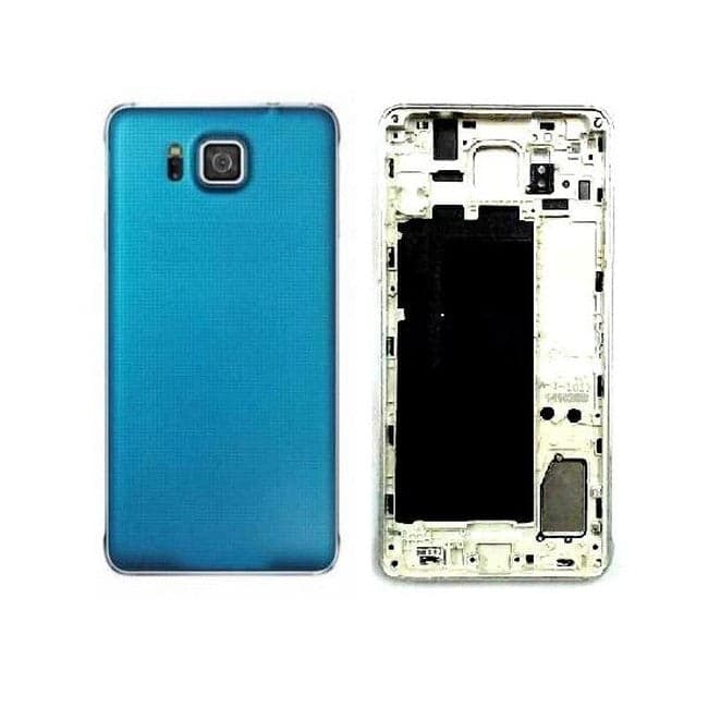 Mozomart Back Panel Housing Body for Samsung Galaxy Alpha Blue