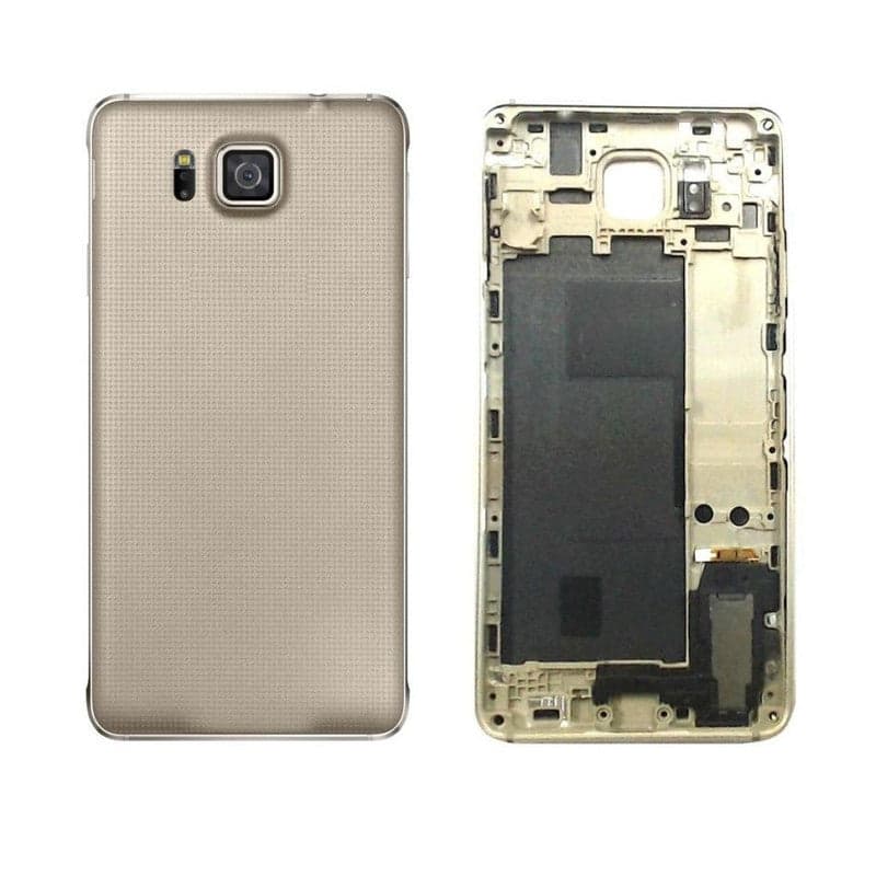 Mozomart Back Panel Housing Body for Samsung Galaxy Alpha Gold