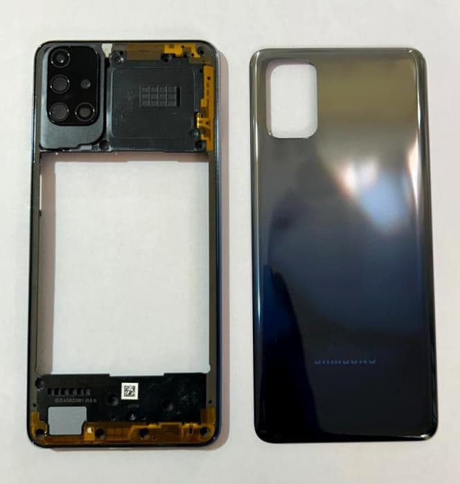 Back Panel With Middle Ring for Samsung Galaxy M31S Blue