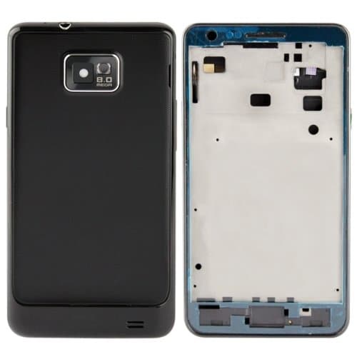 Mozomart Back Panel Housing Body for Samsung Galaxy SII Black