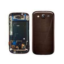 Mozomart Back Panel Housing Body for Samsung Galaxy SIII Brown