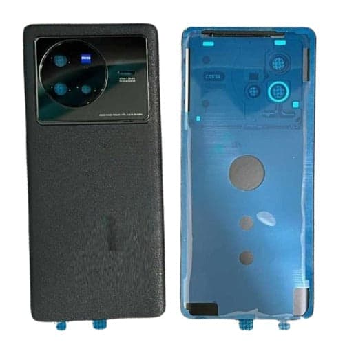 Back Panel with Camera Glass for Vivo X80 Black