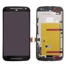 Lcd Display Combo Folder for Motorola Moto G2 Black