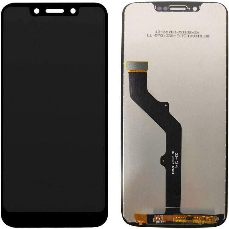 Lcd Display Combo Folder for Motorola Moto G7 Play Black