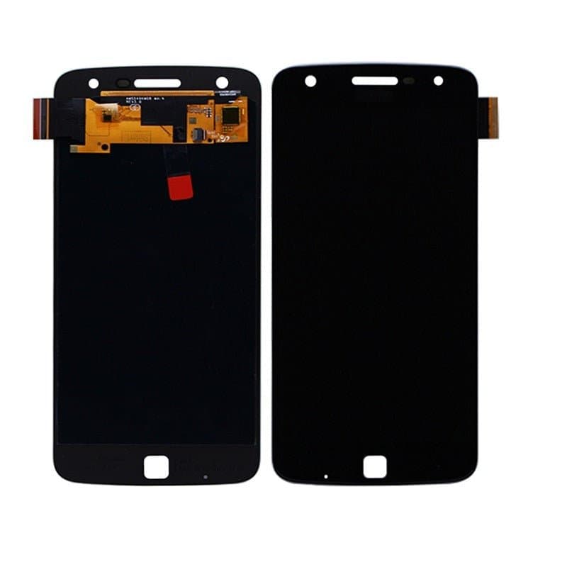 Lcd Display Combo Folder for Motorola Moto Z Play Black