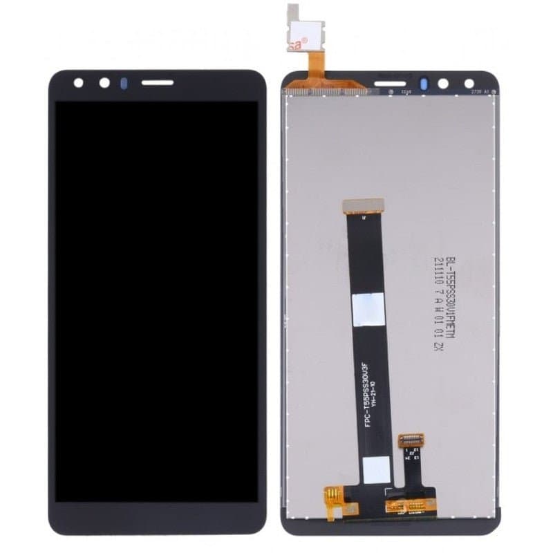 Mozomart Lcd Display Folder for Nokia C1 Black