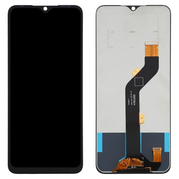 Lcd Display Combo Folder for Tecno Spark 6 Air KE6 Black