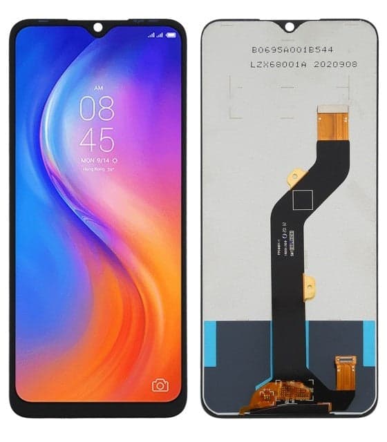 Lcd Display Combo Folder for Tecno Spark 6 Air KE6 Black thumbnail 4