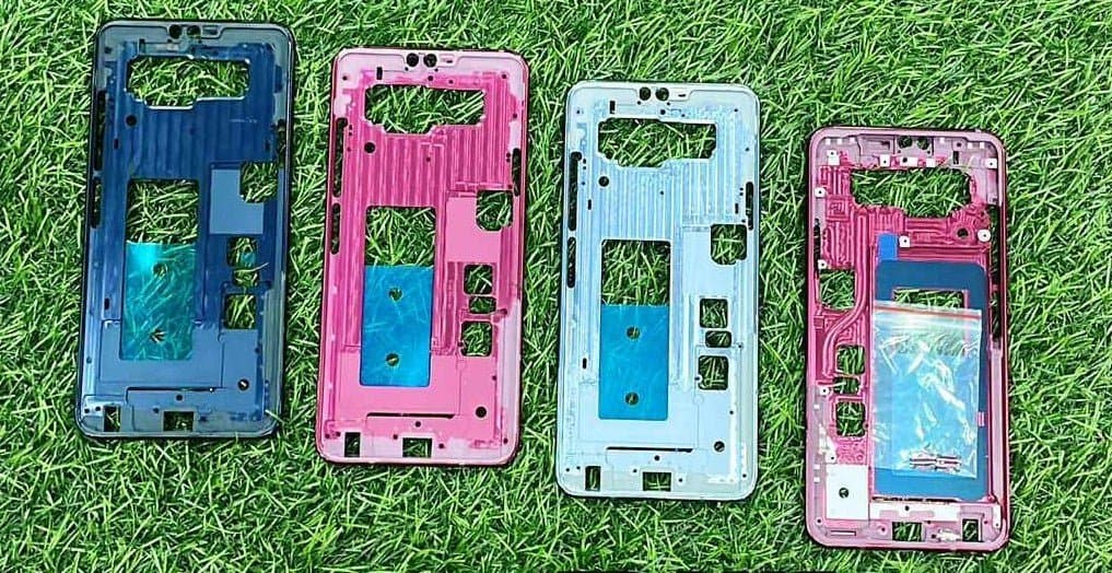 Lcd Frame Middle Chassis for LG V40 Blue