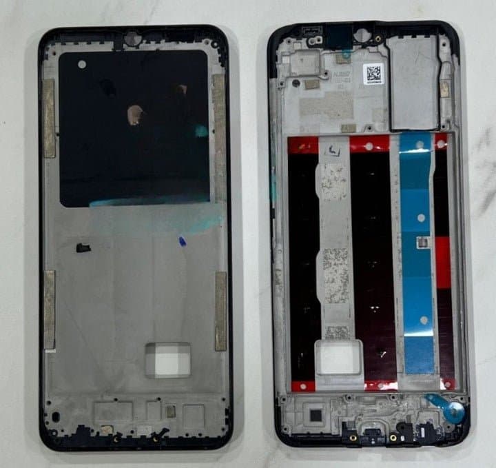 Lcd Frame Middle Chassis for Vivo Y15s Black