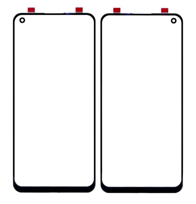 Touch Screen Front Glass for Realme 8 Pro Black