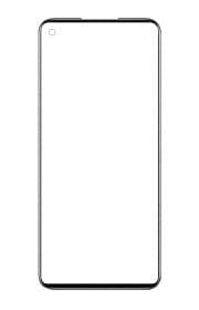 Touch Screen Front Glass for Realme Narzo 30 Black
