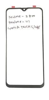 Touch Screen Front Glass for Realme U1 Black