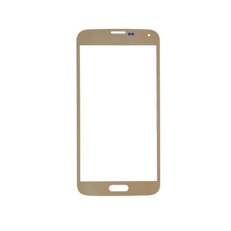 Mozomart Touch Screen Front Glass for Samsung Galaxy S5 Gold