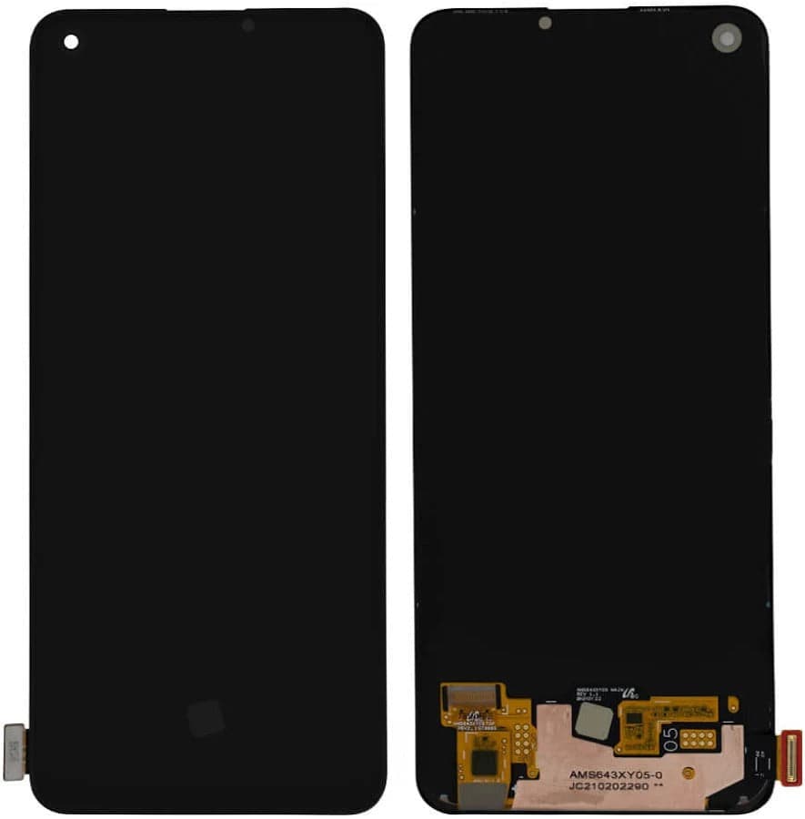 OLED Lcd Display Combo Folder for Realme 7 Pro Black