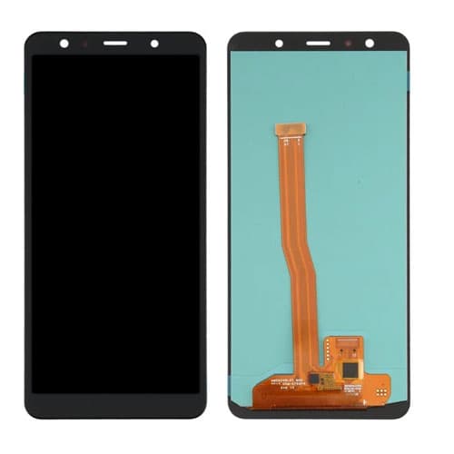 OLED Lcd Display Combo Folder for Samsung Galaxy A7 A750 Black