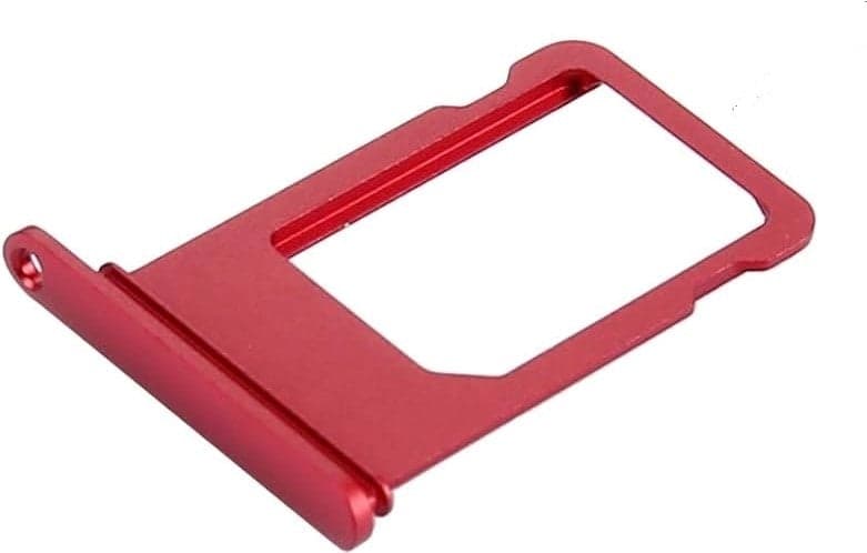 Sim Tray Slot Holder for Apple iPhone 7 Plus Red thumbnail 3