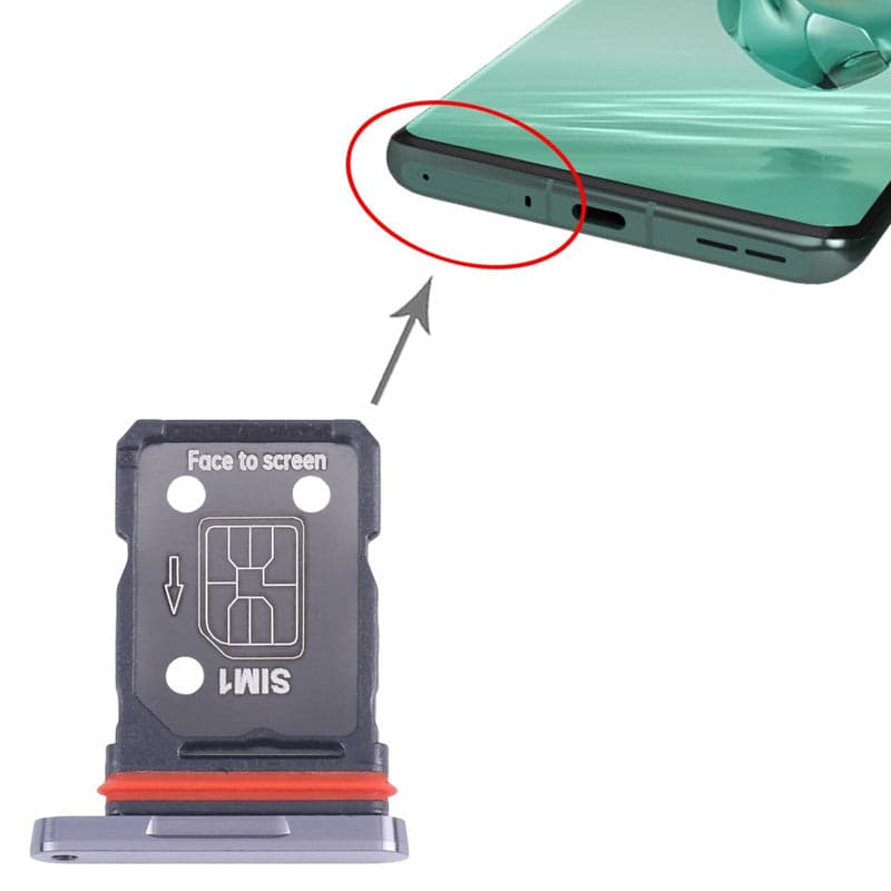 Sim Tray Slot Holder for OnePlus 12 Silver