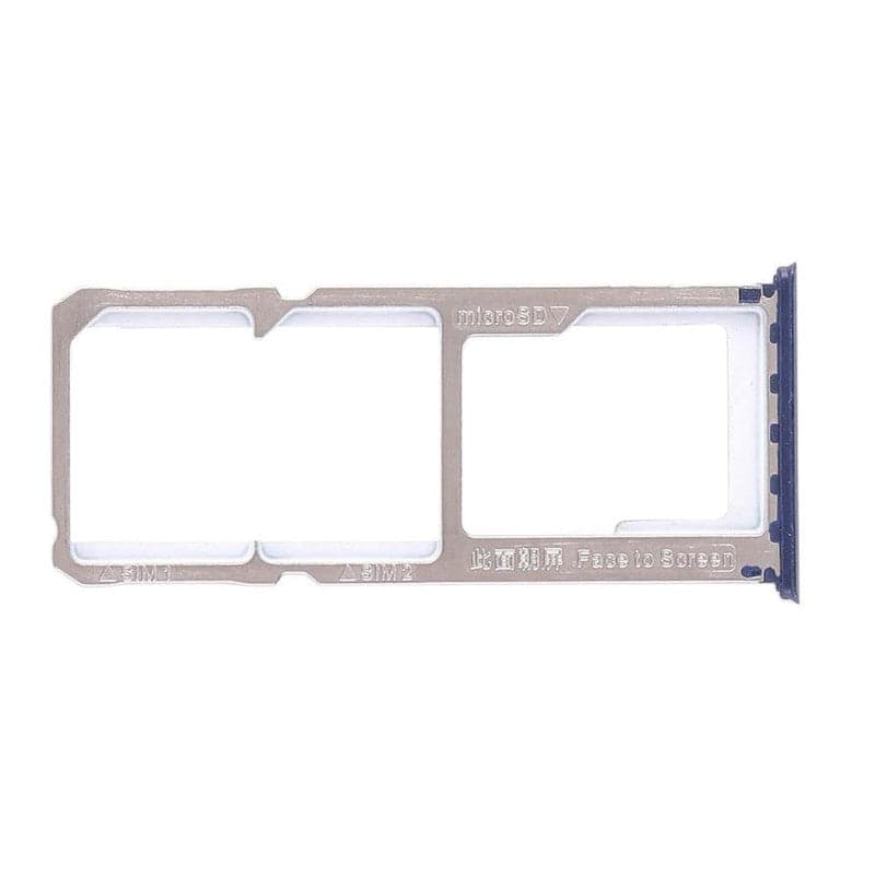 Sim Tray Slot Holder for Oppo F5 Blue