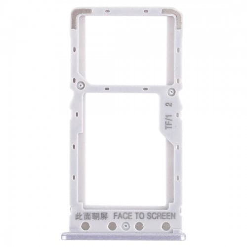 Sim Tray Slot Holder for Xiaomi Redmi 6 Silver thumbnail 2