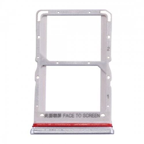 Sim Tray Slot Holder for Xiaomi Redmi K30 5G Silver thumbnail 2